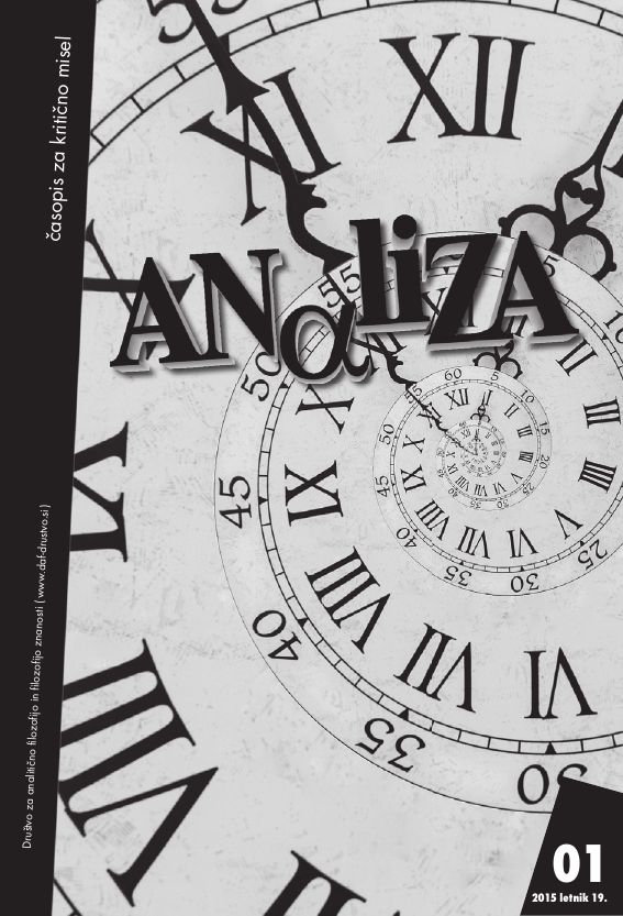 Naslovnica: Analiza, Letn. 19 Št. 1 (2015)