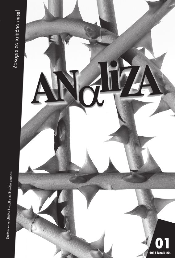 Naslovnica: Analiza, Letn. 20 Št. 1 (2016)