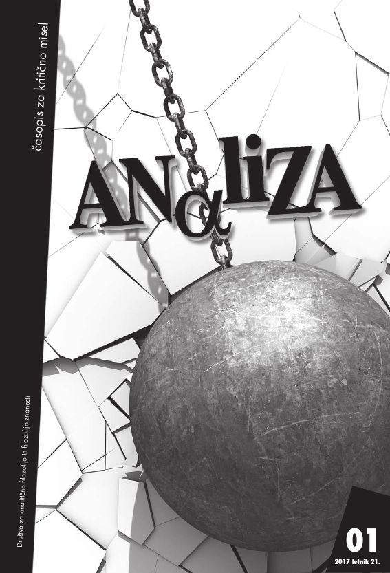 Naslovnica: Analiza, Letn. 21 Št. 1 (2017)
