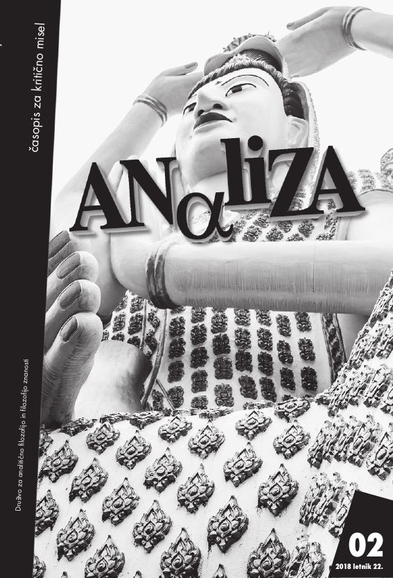 Naslovnica: Analiza, Letn. 22 Št. 2 (2018)
