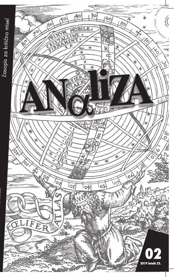 Naslovnica: Analiza, Letn. 23 Št. 2 (2019)