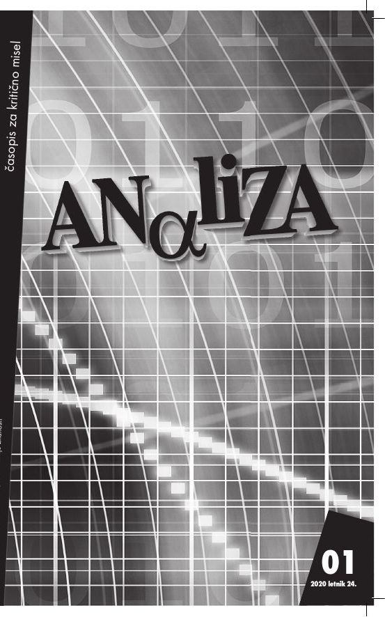 Naslovnica: Analiza, Letn. 24 Št. 1 (2020)