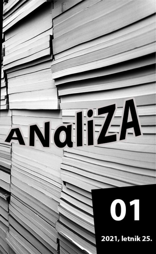 Naslovnica: Analiza, Letn. 25 Št. 1 (2021)