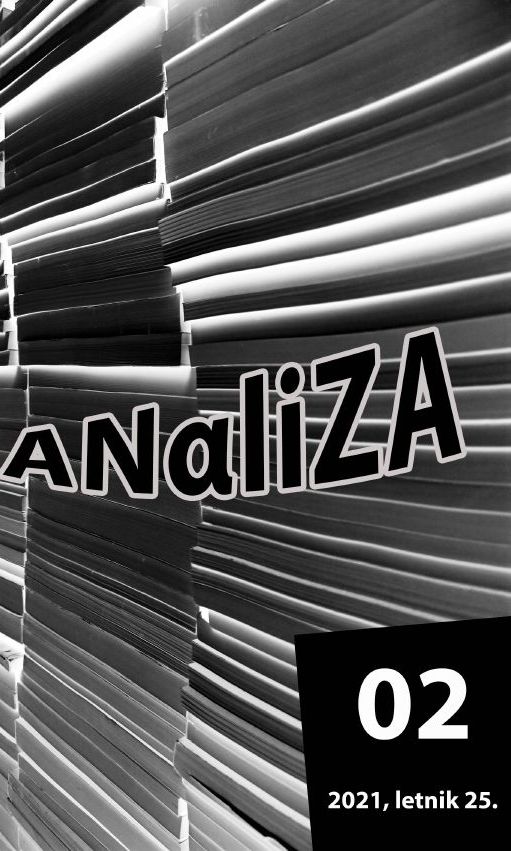 Naslovnica: Analiza, Letn. 25 Št. 2 (2021)